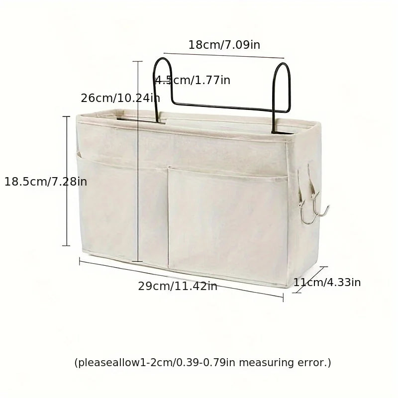 Portable Essential Hanging Storage Bag, Dormitory Bedside Storage (1pc)