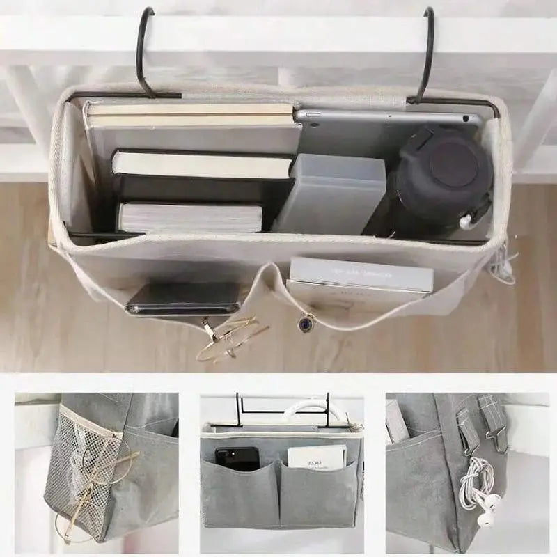 Portable Essential Hanging Storage Bag, Dormitory Bedside Storage (1pc)